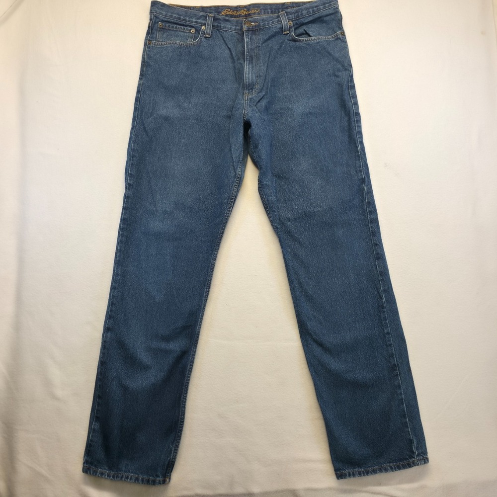 Eddie Bauer Men's Classic Fit Denim Stonewash Blue Jeans Size 40X36